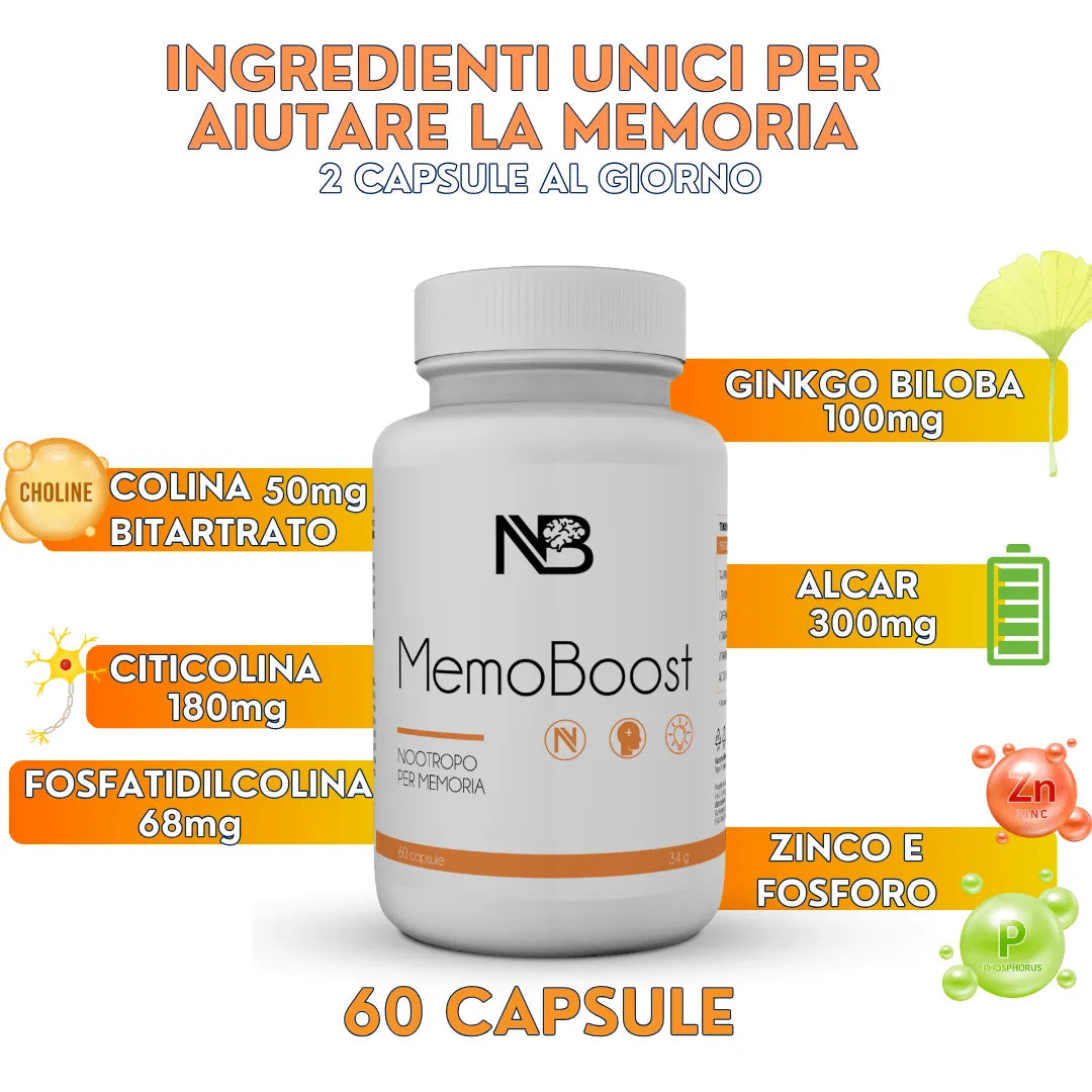 Nootropico per Memoria |MemoBoost|
