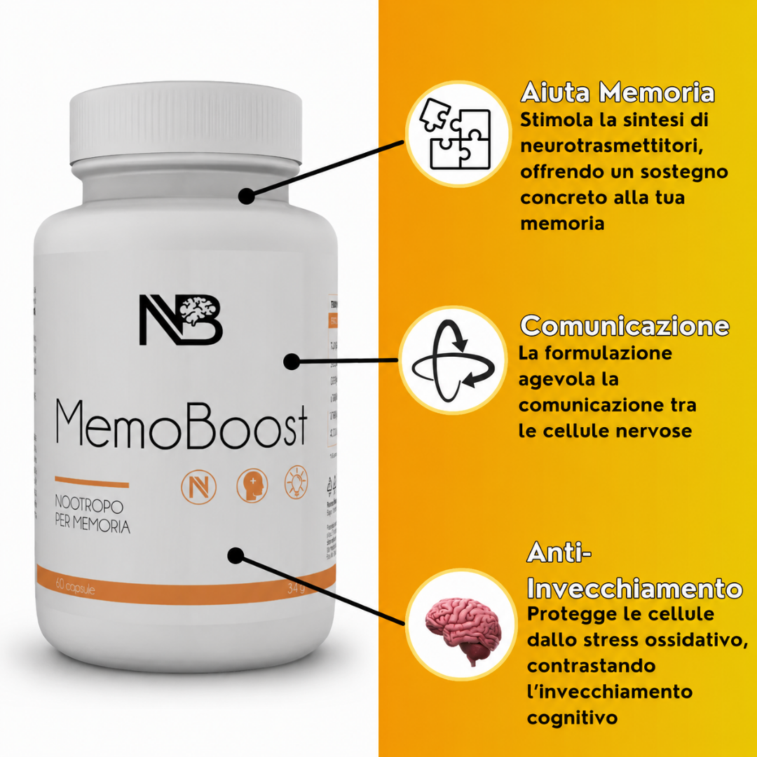 Nootropico per Memoria |MemoBoost|
